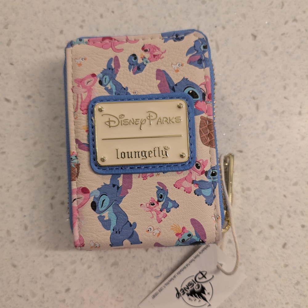NWT Loungefly Disney Stitch Wallet - Blue and Pink